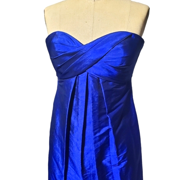 Strapless Party Dress- Blue Size 2 - Picture 1 of 12